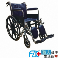 海夫健康生活館 FZK 鐵製 電鍍 骨科腳 輪椅_FZK-140