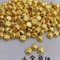 100% 24k pure gold beans fine gold balls 999 real gold beads 1g