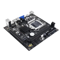 H61S Computer Motherboard LGA 1155 2XDDR3 Slots Up to 16G PCI-E 16X 100M Ethernet ITX H61 Desktop Motherboard