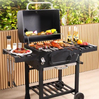 Easy Cleaned Trolley Foldable Double Sided Table New Product Ideas 2023 Kitchen Charcoal BBQ Grill Set