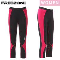FREEZONE 現貨 機能運動壓力壓縮七分褲 女款-FZ300型(增進支撐加強/慢跑登山/健身重訓/台灣製)