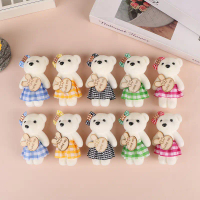 10pcs 10cm Plaid Bear Bouquet Bear Bear Bear Bear Bear Bear Bear Bear Bear Bear Bear Bear Bear Bear 