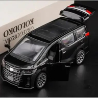 Mainan anak Diecast mobil model Alphard hitam