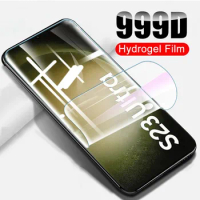 Full Cover Hydrogel Film For Samsung Galaxy S23 S22 S21 S20 S10 S9 S8 S7 Ultra Fe Plus EDGE 5G Transparent Screen Protector