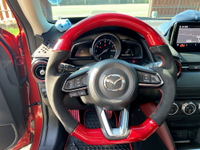 [細活方向盤] 紅色碳纖維款 Mazda3 CX3 CX5 MAZDA 馬自達 馬三 馬3 變形蟲方向盤 方向盤 造型方向盤