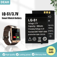 5-100PCS 3.7V 380mAh LQ-S1 Smart Watch Battery For Smart Watch QW09 DZ09 W8 A1 V8 X6 Rechargeable Lithium Polymer Battery