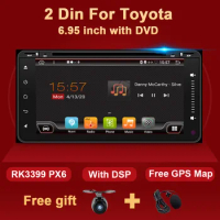 Android 10 Car Radio GPS For Toyota Corolla Camry RAV4 Vios Crown Hiace Previa Multimedia Player Audio Stereo Navi GPS 2 Din DVD