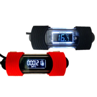 Aquarium Digital Thermometer Fish Tanks Submersible Thermometers with Probe Large Numbers Suck Inside of Terrarium