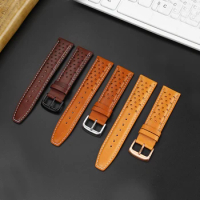 Suitable for Citizen light kinetic energy FF flight series CA4500/CA4505 men's Cowhide leather watch strap 22mm