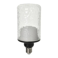 MOLNART Led燈泡 e27 150流明, 管狀 透明玻璃/具圖案, 90 公厘