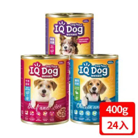 IQ Dog 聰明狗罐頭-多種口味選擇 400g (24罐組/1箱)