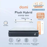 Domi Plush Hybrid Mattress 28cm / Kasur Premium Pocket Spring Greentea Latex / Mattress in a Box 100