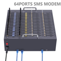 64 Ports New Version Skyline SMS Modem Pool 4g LTE 64 Channels SMS Device Support AT Command Factory Direct Modem Luna