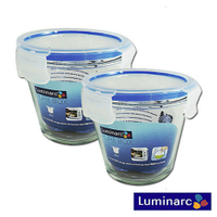 Luminarc樂美雅 2件圓型桶罐保鮮盒組 PB-840