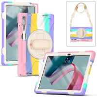 Shockproof Kid Safe PC + Silicon Stand Shoulder Strap Case For Lenovo Tab P11 Pro 2nd Gen 11.2 inch 2022 TB-132FU TB-138FU Cover