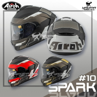 Airoh安全帽 SPARK #10 共三色 彩繪 全罩帽 內置墨鏡 內鏡 耳機槽 雙D扣 內襯可拆 全罩 耀瑪騎士