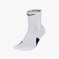 Nike 襪子 Elite Mid 男女款 白 單雙入 厚款 中筒襪 籃球襪 運動 SX7625-100