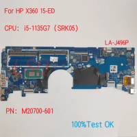 LA-J496P For HP ProBook X360 15-ED Laptop Motherboard With CPU i5-1035G7 PN:M20700-601 100% Test OK