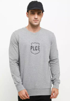 Police Denim POLICE Sweater Lengan Panjang Emboss Print Pria 2692120093