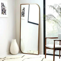 Vintage Mirror Irregular Standing Ornament Dressing Design Sticker Length Bedroom Mirror Aesthetic Ozdoby Do Pokoju Home Product