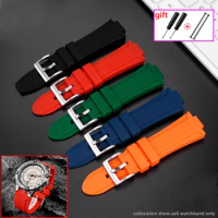 For TIMEX T2N721 T2N720 T2N739 waterproof silicone watchband Stainless steel buckle men's Soft Watch strap free tools Screw pins