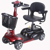 Folding Adult 4 Wheel Power Electric Mobility Scooter With One Seat Can Mobility Scooter For Elder