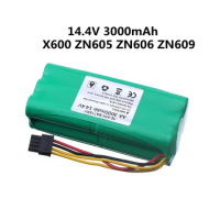 14.4V 3000MAH Ni-MH AA rechargeable battery for Ecovacs Deebot Deepoo X600 ZN605 ZN606 ZN609 Redmond Vacuum Cleaner Robot