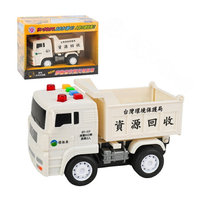 台灣資源回收車仿真模型(小台白色)(台灣音樂)(摩輪推動超會跑)(ST117)【888便利購】