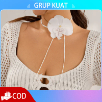 Orchid Necklace Orchid Choker Aksesoris  Choker Bunga Chocker Necklace Kalung Choker Bunga Choker Ro
