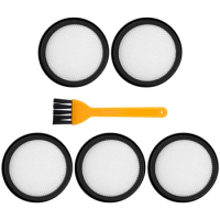 5 Pieces Filters Cleaning Replacement Hepa Filter(With Cleaning Brush)Suit For Proscenic P8 Vacuum Cleaner Parts