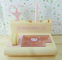 【震撼精品百貨】Hello Kitty 凱蒂貓~KITTY文具組-綜合粉花圖案