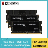 Kingston Memoria Ram DDR4 16GB 8GB 4GB 3200mhz 2666mhz 2400mhz 2133MHz SODIMM PC-21300 25600 260Pin Notebook Memory RAM Ddr4