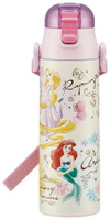 大賀屋 日貨 迪士尼 公主 不鏽鋼水壺 保溫瓶 保溫 保冰 保冷 不鏽鋼 水壺 正版授權 J00015671