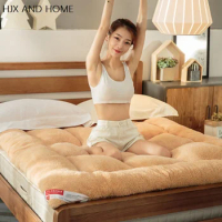100% Winter Keep Warm Thick Bed Lamb Cashmere Mattress Foldable Mats Folding King Queen Twin Full Size Bed Product
