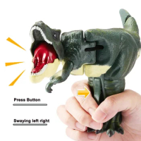 New Children Decompression Dinosaur Toy Funny Hand-operated Telescopic Spring Swing Dinosaur Fidget Toys Christmas Gift for Kids
