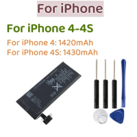 FOR Zero-cycle High-quality Rechargeable Batterie For iPhone 4 4S iPhone 4 iPhone 4s Replacement Battery +Free Tools