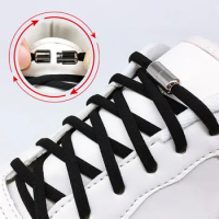 Elastic No Tie Shoelaces Semicircle Shoe Laces for Kids and Adult Sneakers Shoelace Quick Lazy Laces Shoe Strings Accessories