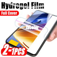 1-2PCS Front Hydrogel Film For Xiaomi Poco F4 F3 F2 GT Pro Xiomi Xiaomy Poko Pocco F 4 3 2 4GT 3GT 2Pro Phone Screen Protector