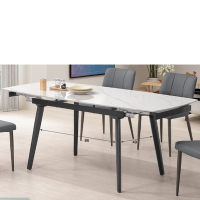 AS DESIGN 雅司家具-森巴岩板拉合餐桌-120~180*80*76cm