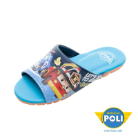 POLI 波力童鞋-正版童鞋 POLI 室內拖鞋/穿脫方便 台灣製 藍(POKS34056)