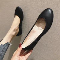 Women Ballet Flats White Wedding Woman Flats Slip on Shoes Zapatos Mujer Ladies Boat Shoes rubber soft sole leather boat shoes