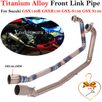 Titanium Alloy For Suzuki GSX150R GSXR150 GSX-S150 GSX S150 Motorcycle System Exhaust Escape Modify 51MM Front Middle Link Pipe