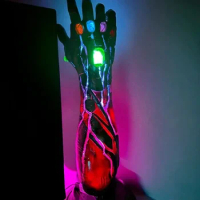 Avengers Alliance Iron Man Statue Nano Glove Arm Pendant Model