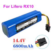 Original Lifero RX10 Rechargeable Li-ion Battery Lifero Robot Vacuum Cleaner RX10 Battery Pack with Capacity 6800mAh