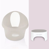 【Shnuggle】月亮澡盆MAX+多用途增高凳(大寶寶洗澡首選 兒童椅凳)