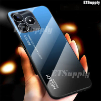 Ốp Điện Thoại Kính Gradient Biruiqu, Dành Cho Realme C61, Kính Cường Lực, Ốp Gương Cực Quang, Che Ph
