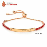 Gelang Tali Serut Kombinasi Emas Alana Serut BTPU J5 Ismoyo MERAH 0.300 GRAM