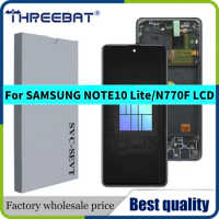 Super AMOLED For Samsung Note 10 lite Lcd N770F with Frame Display Touch Screen Digitizer For note10 lite LCD
