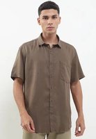 Andrew Smith Kemeja Lengan Pendek Pria A0043P03B Brown 2XL