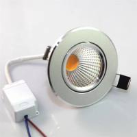 5pcs/lot High Quality 7W Dimmable COB LED Downlight 30 Degree Rotating Body LED Spot Light LED Ceiling Lamp